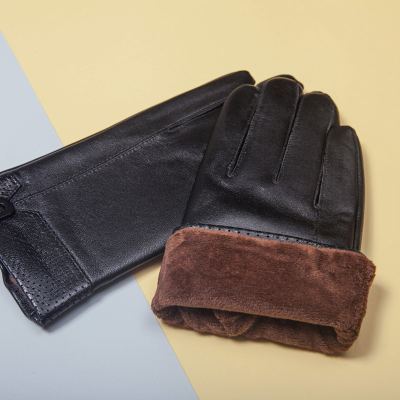 Nuevos guantes de PU cálidos y cómodos a la moda