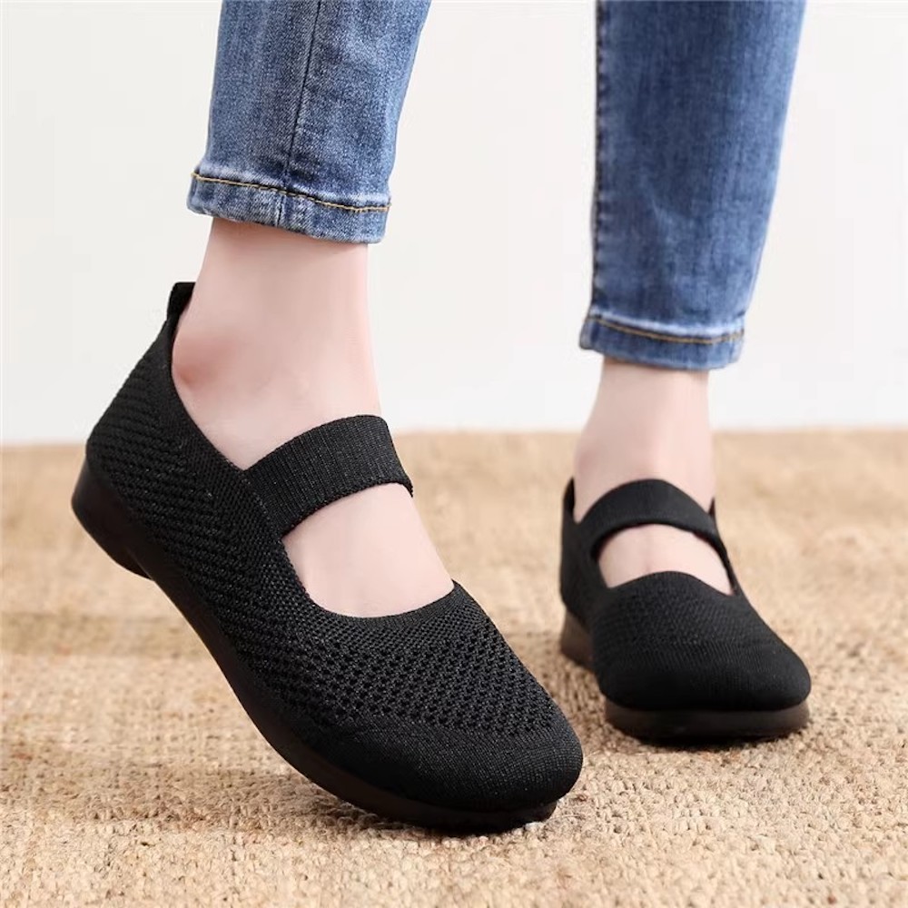 Olivoslindo Nuevos zapatos de senderismo de suela blanda transpirable para mujer