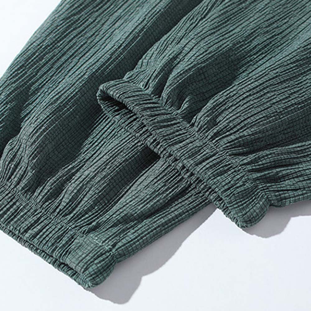 Men's summer suit, ice silk short-sleeved T-shirt and trousers