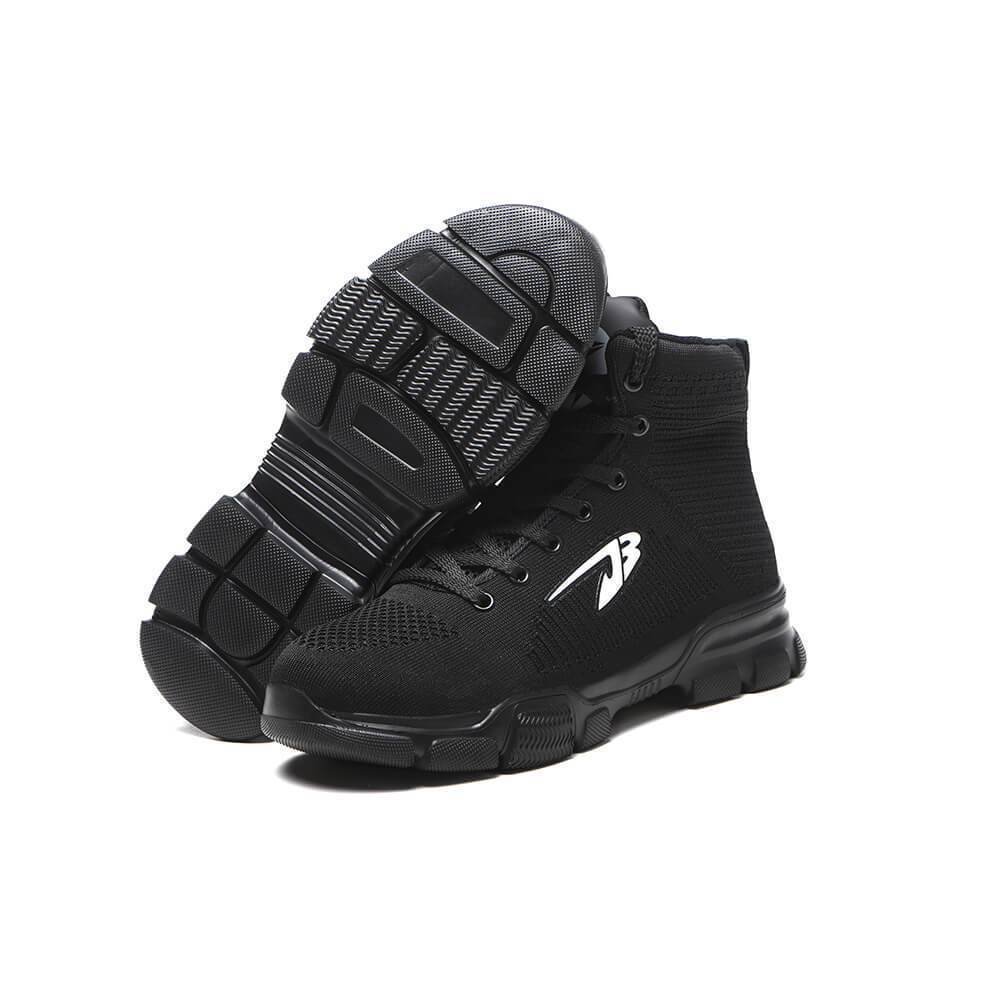 Men's anti-smash and anti-puncture high-top safety shoes