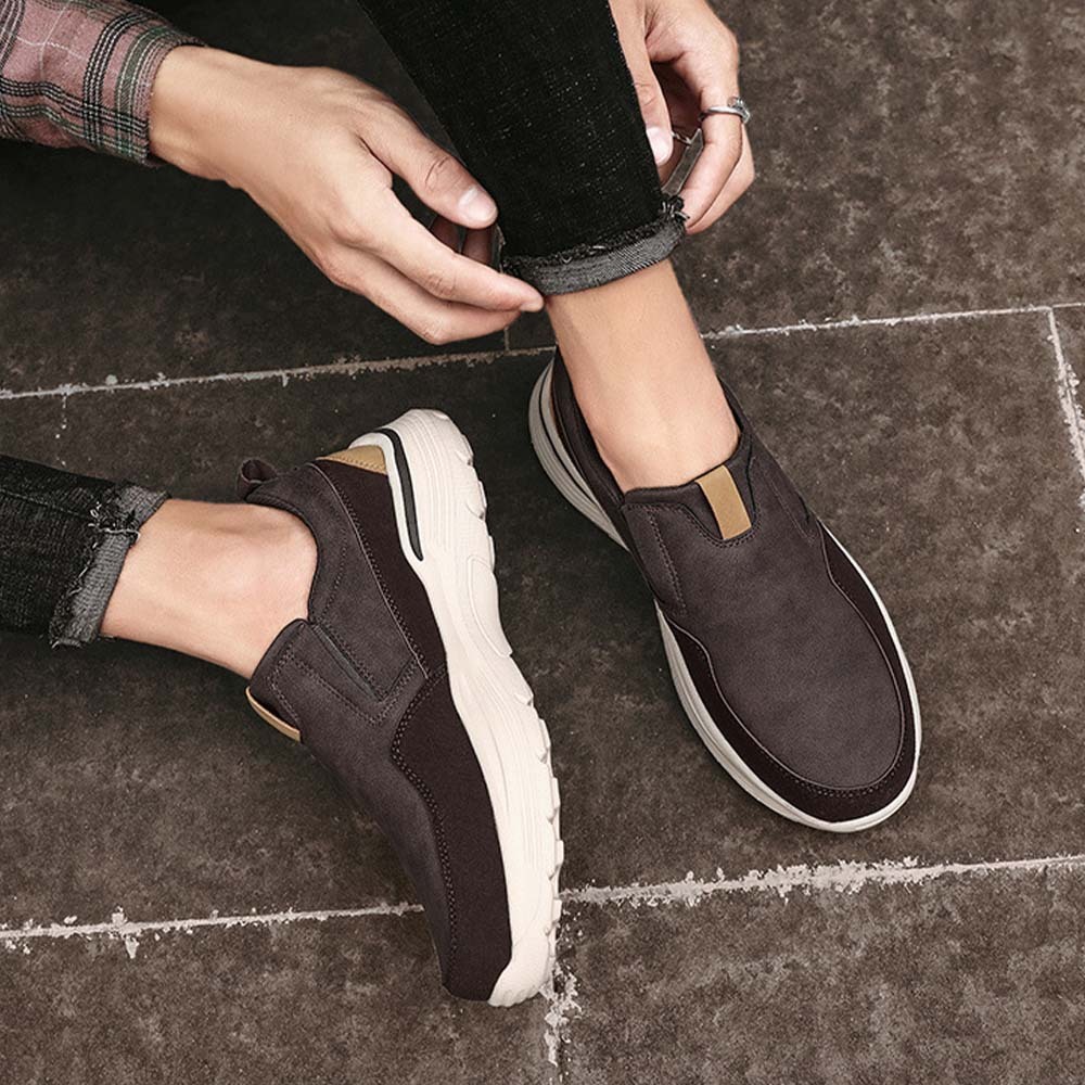 Comfortable and casual men's platform loafers
