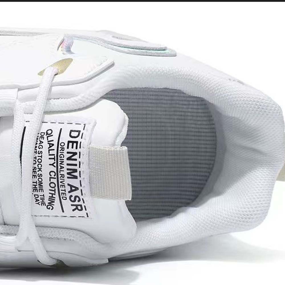 New men's leather lace-up color block sneakers