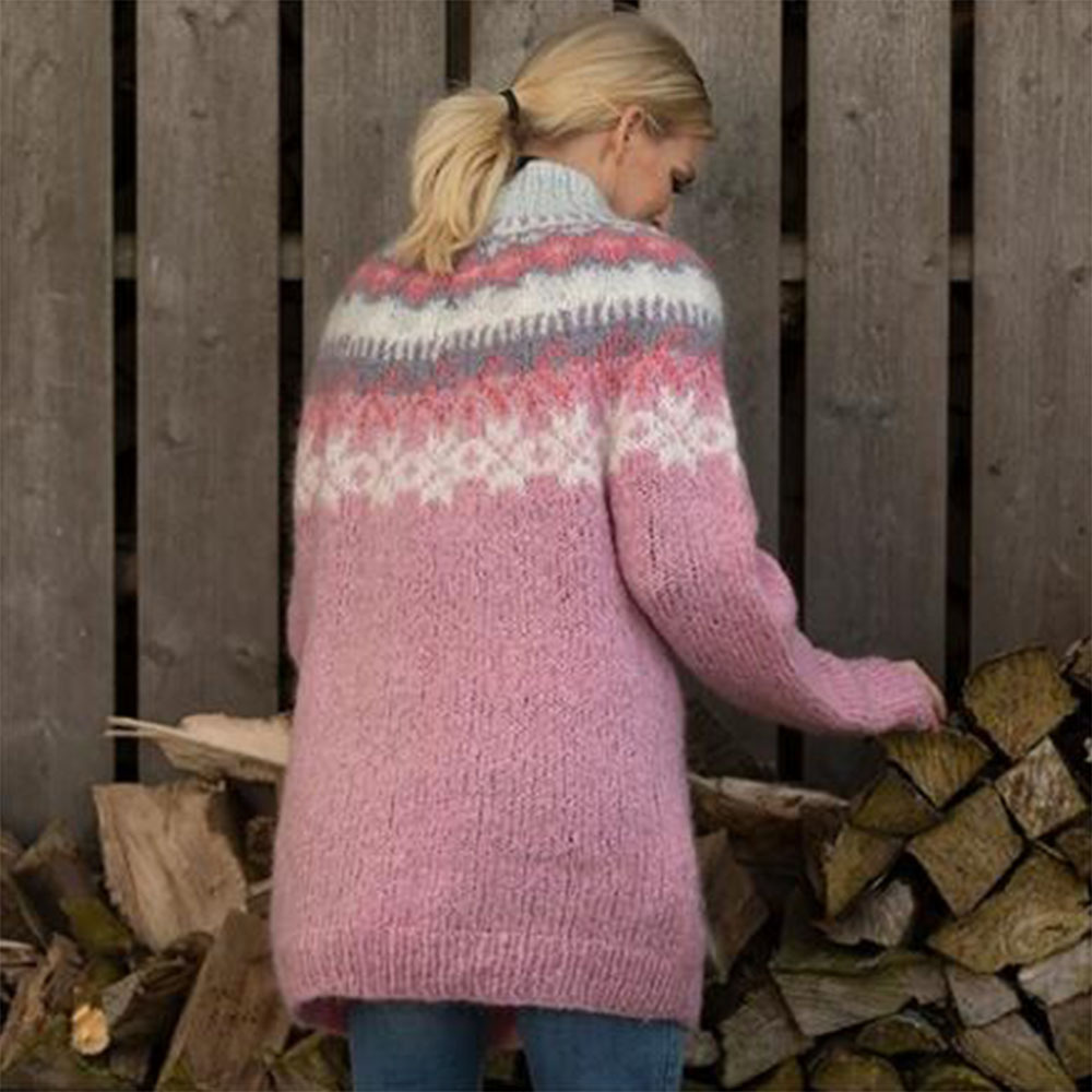 Glowtomato™ Autumn and winter women's new thickened jacquard sweater