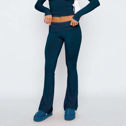 Stylish and Comfortable Women's Slim Fit Low Waist Flare Pants