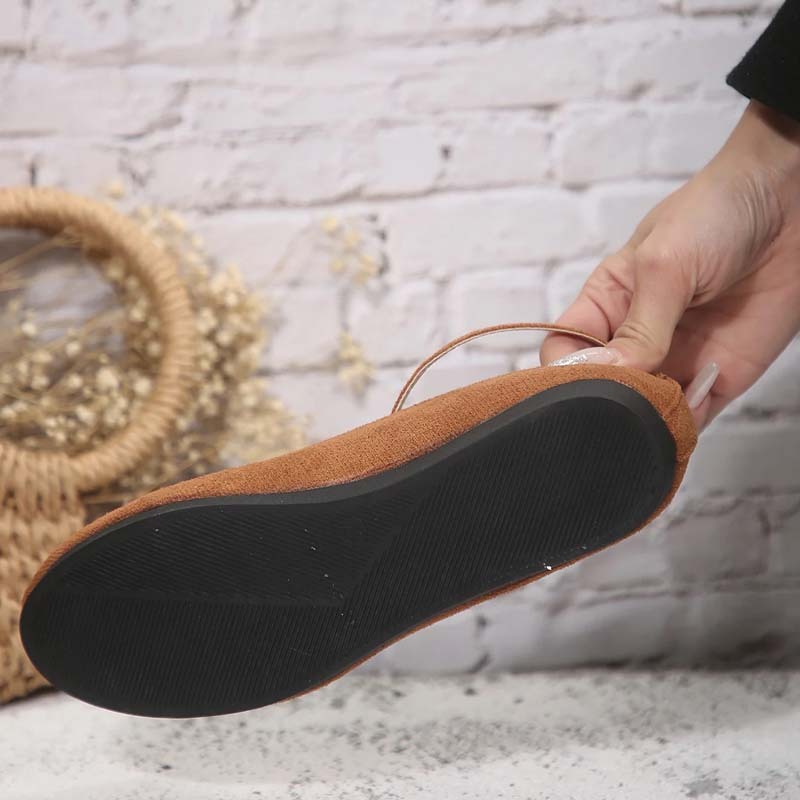 Zapatos casuales planos con hebilla cómoda para mujer