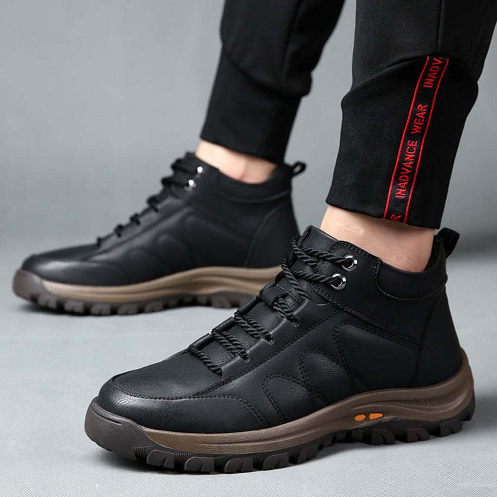 Piecewish Men's Fleece Warm Casual Mountaineering Boots