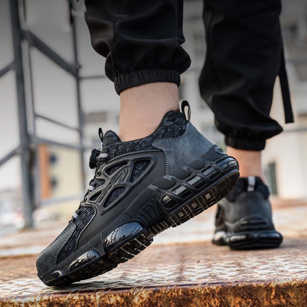 Zapatos de trabajo con cordones resistentes a pinchazos para hombre