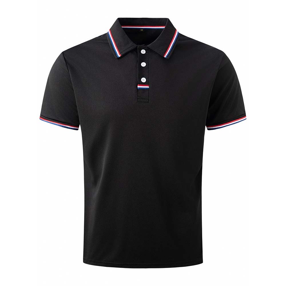 2024 New Men's Colorful Lapel Short Sleeve POLO Shirt