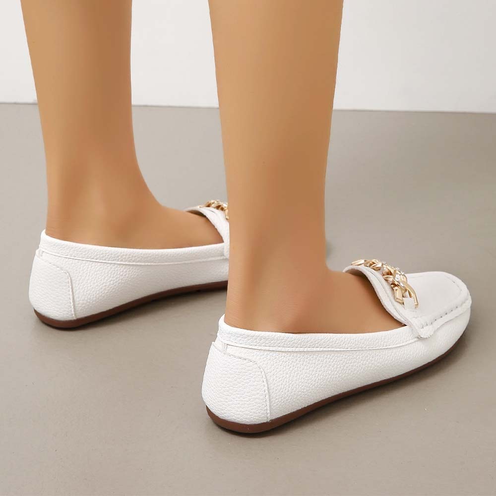 2024 zapatos casuales planos con punta redonda para mujer