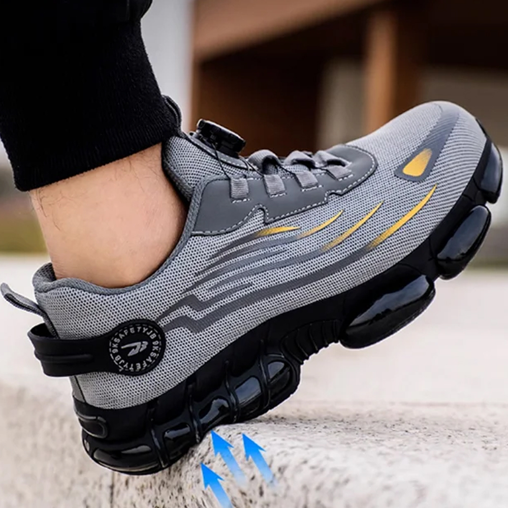 Men's anti-smash and anti-stab work safety shoes