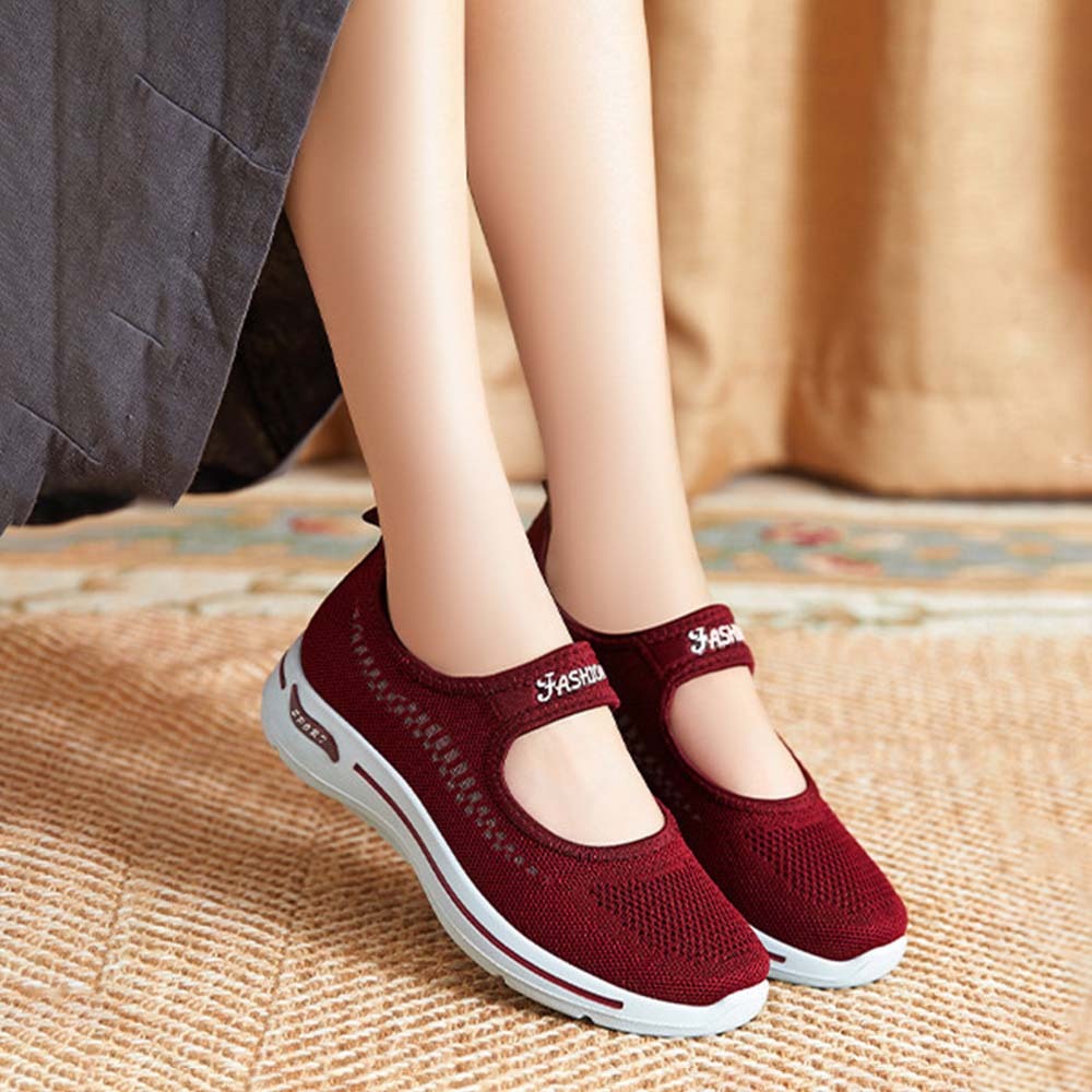 2024 New style soft sole woven breathable casual shoes for women