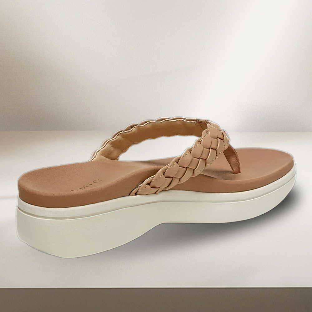 Women's Comfortable Thick Sole Wedge Flip Flop Sandals