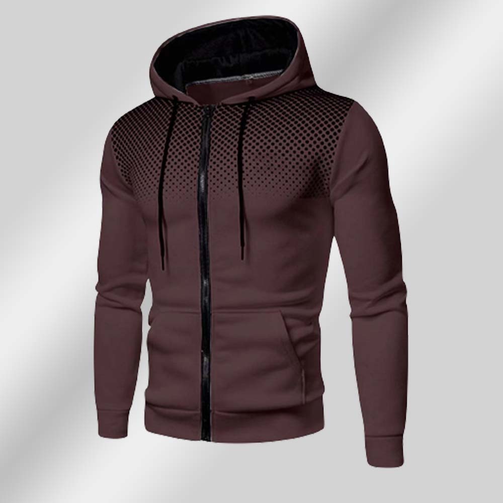 Olivoslindo Sudadera deportiva informal con capucha para hombre