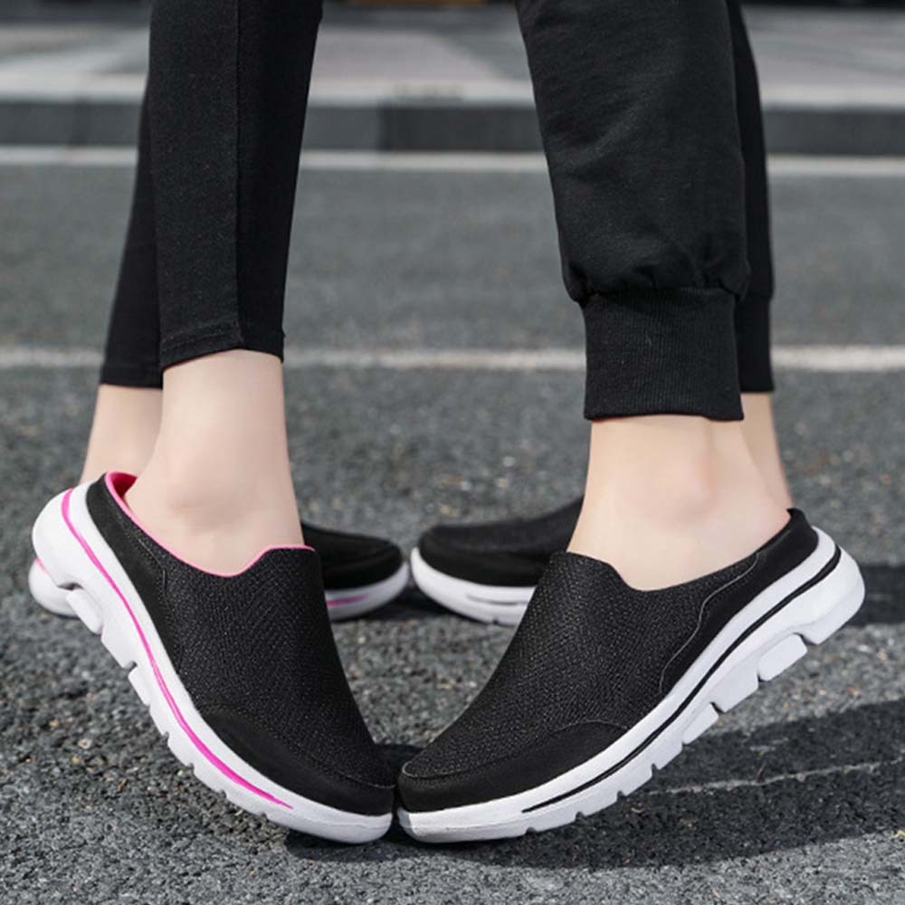 Smiledeer Men's and women's comfortable slip-ons breathable half-slippers