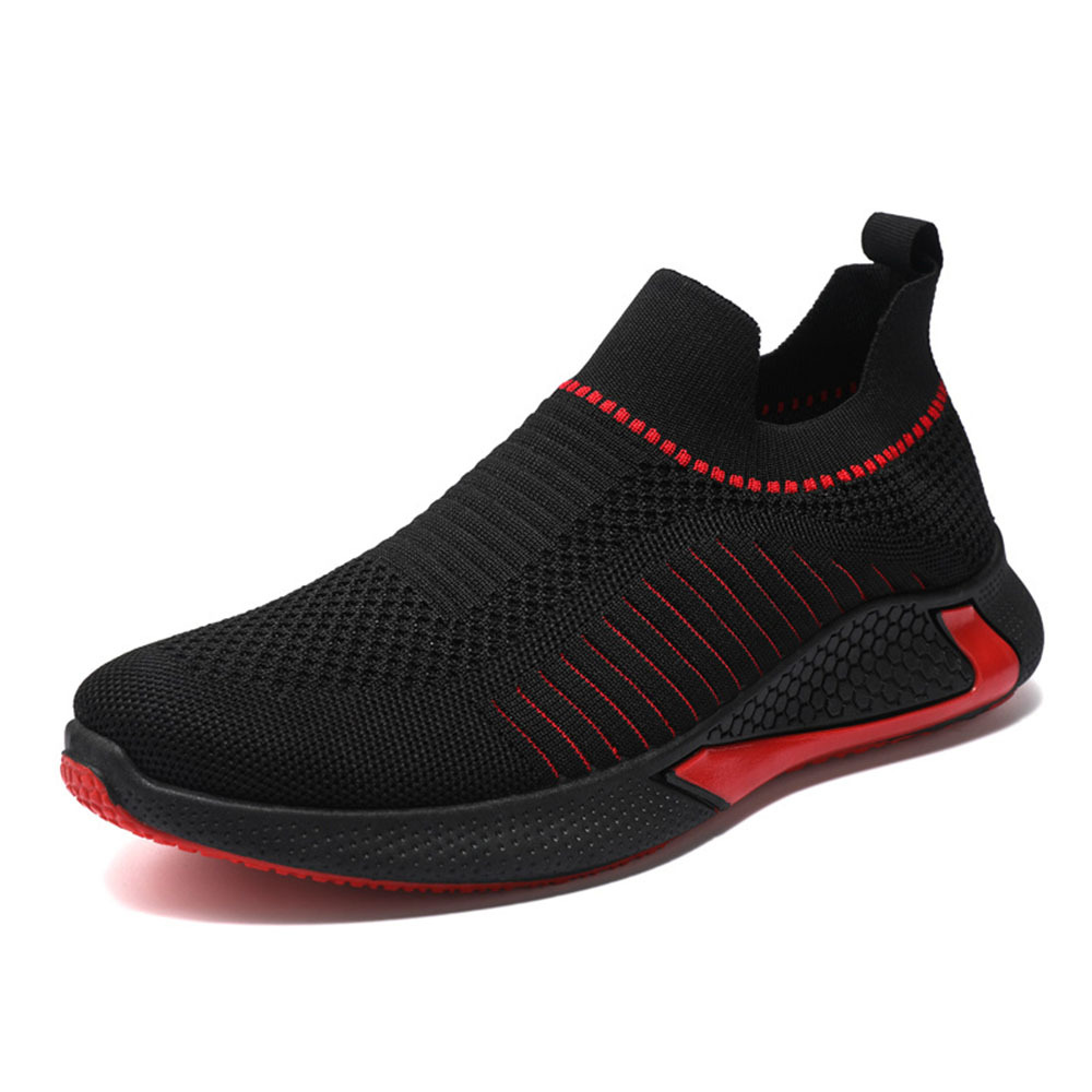 Olivoslindo Zapatos casuales cómodos y transpirables con tejido de mosca para hombres
