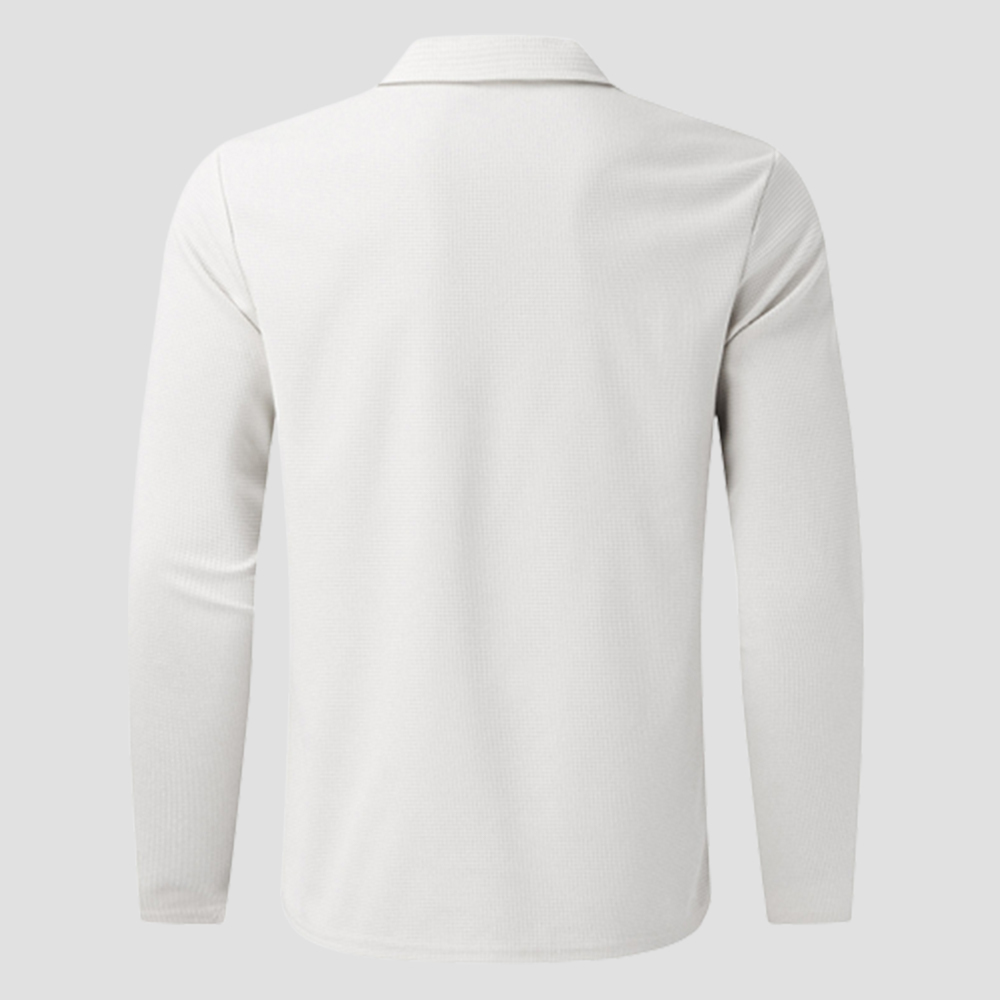 Olivoslindo Nueva chaqueta informal con solapa y cremallera tipo gofre para hombre