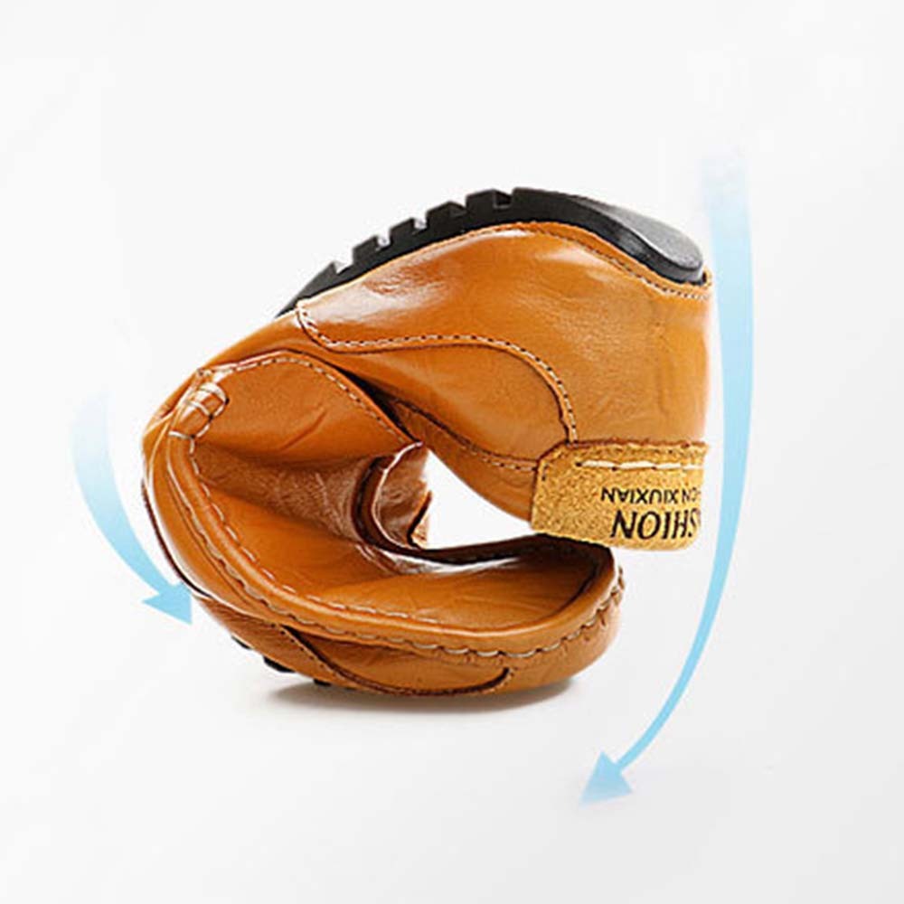 Men's British style slip-on casual business leather shoes