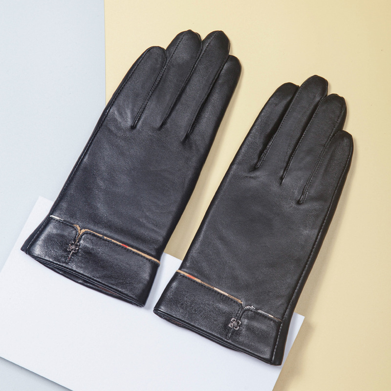 Guantes de PU simples y cálidos a prueba de viento