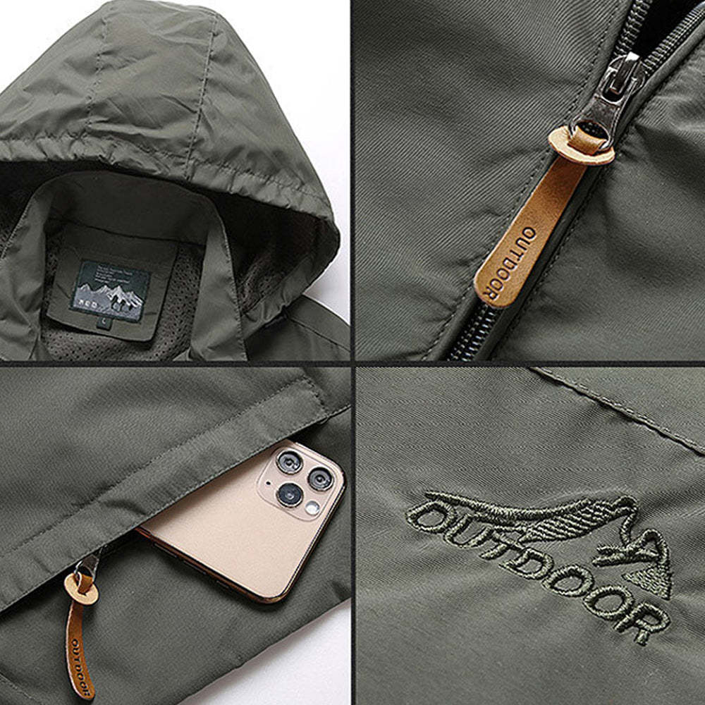 Olivoslindo Nueva chaqueta de otoño e invierno para hombre, chaqueta deportiva informal para hombre