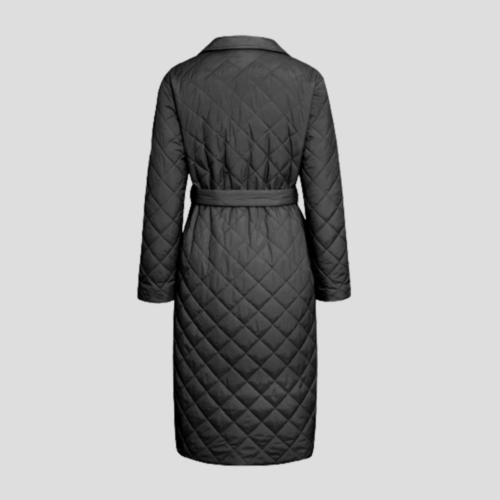 New winter women's over-the-knee mid-length cotton jacket