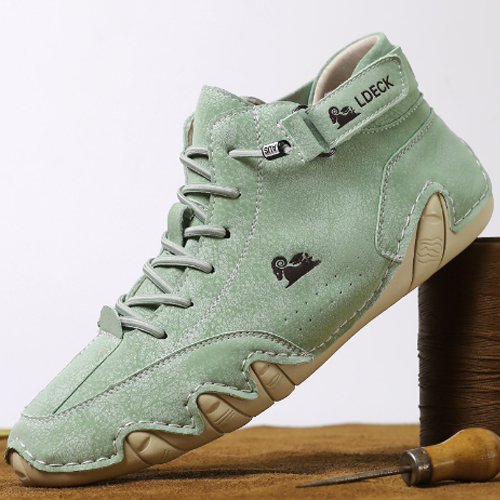 Smiledeer Stylish and comfortable suede lace-up boots