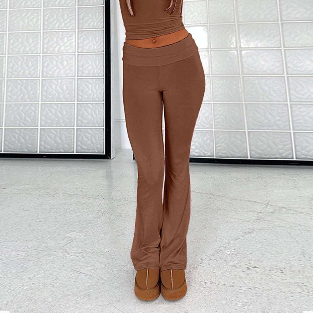 Stylish and Comfortable Women's Slim Fit Low Waist Flare Pants