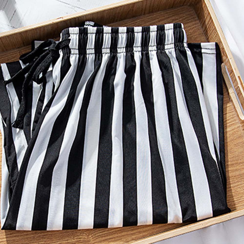 Women's fashionable printed tie-dye ice silk wide-leg pants