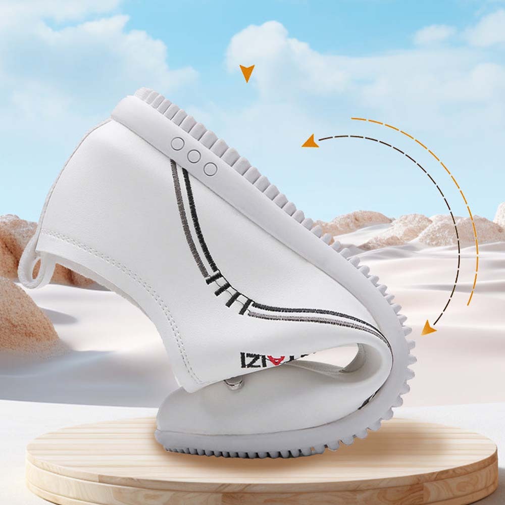 Zapatos casuales de cuero con suela blanda y estilo para hombre