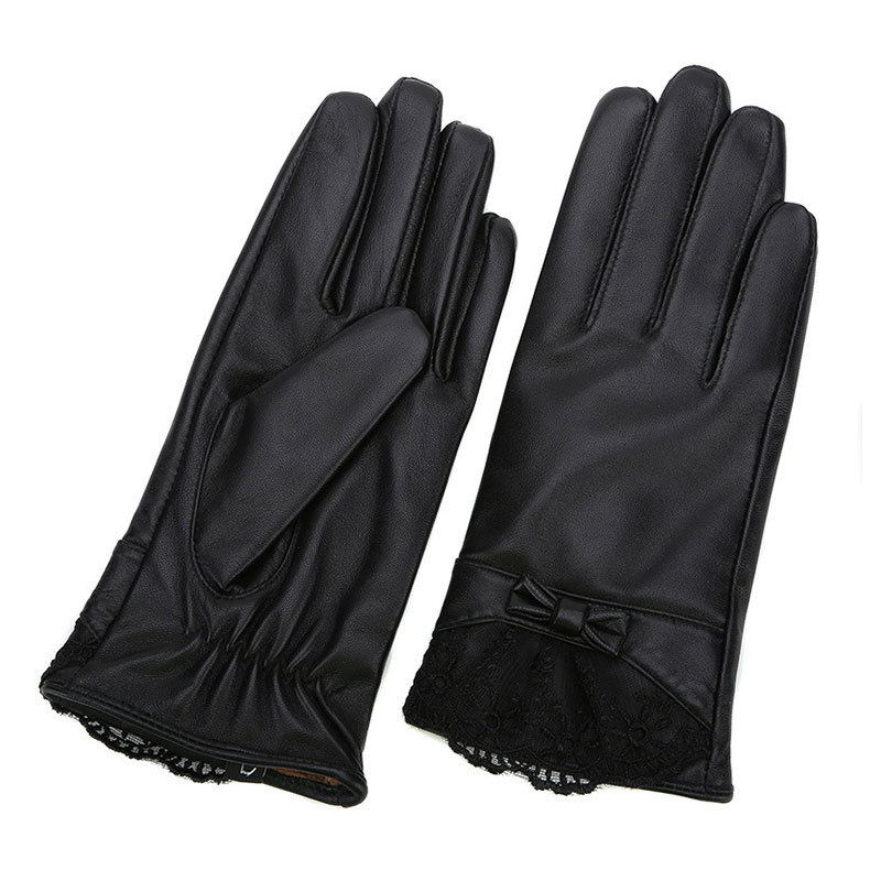 Nuevos guantes PU con lazo