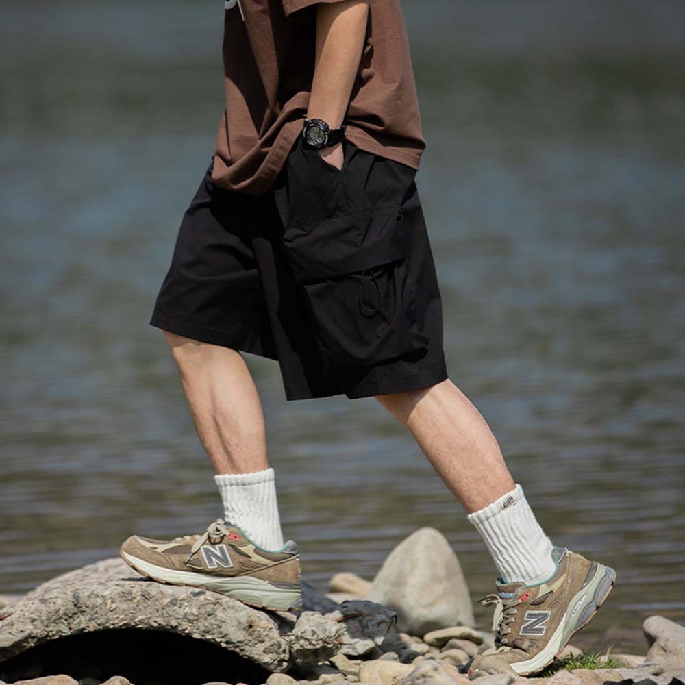 Smiledeer Men's outdoor casual loose sports cargo shorts