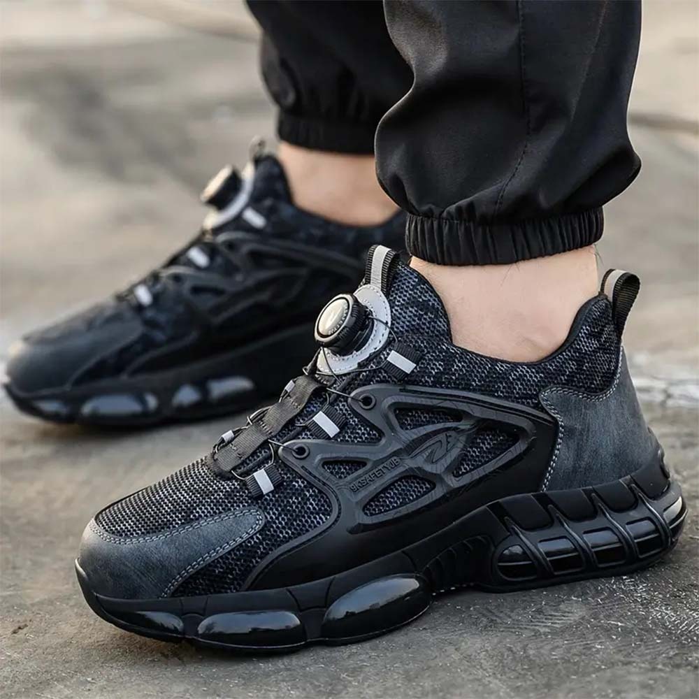 Zapatos de trabajo con cordones resistentes a pinchazos para hombre