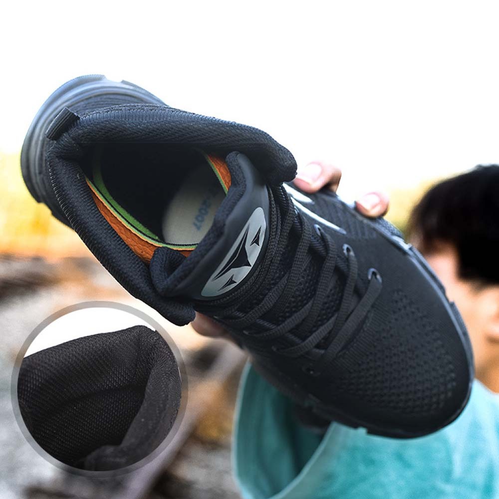 Men's anti-smash and anti-puncture high-top safety shoes