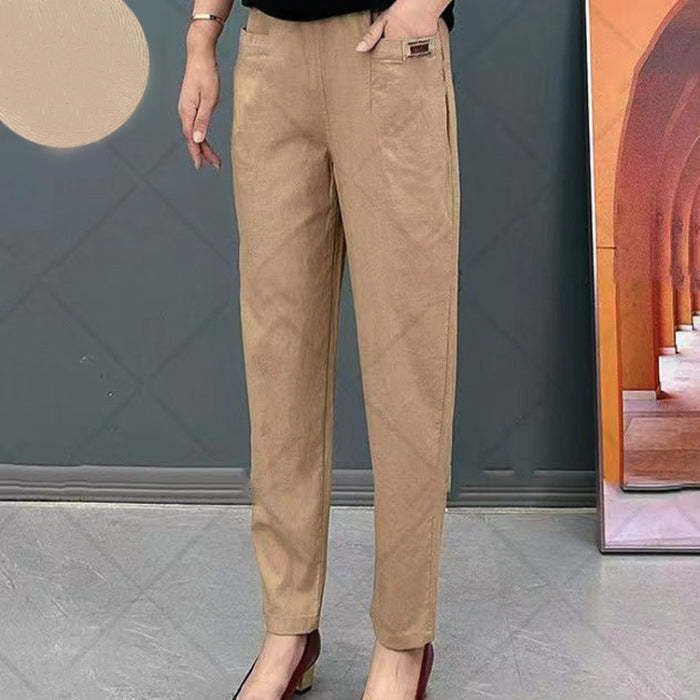 Women's Soft Elastic Waist Harem Pants