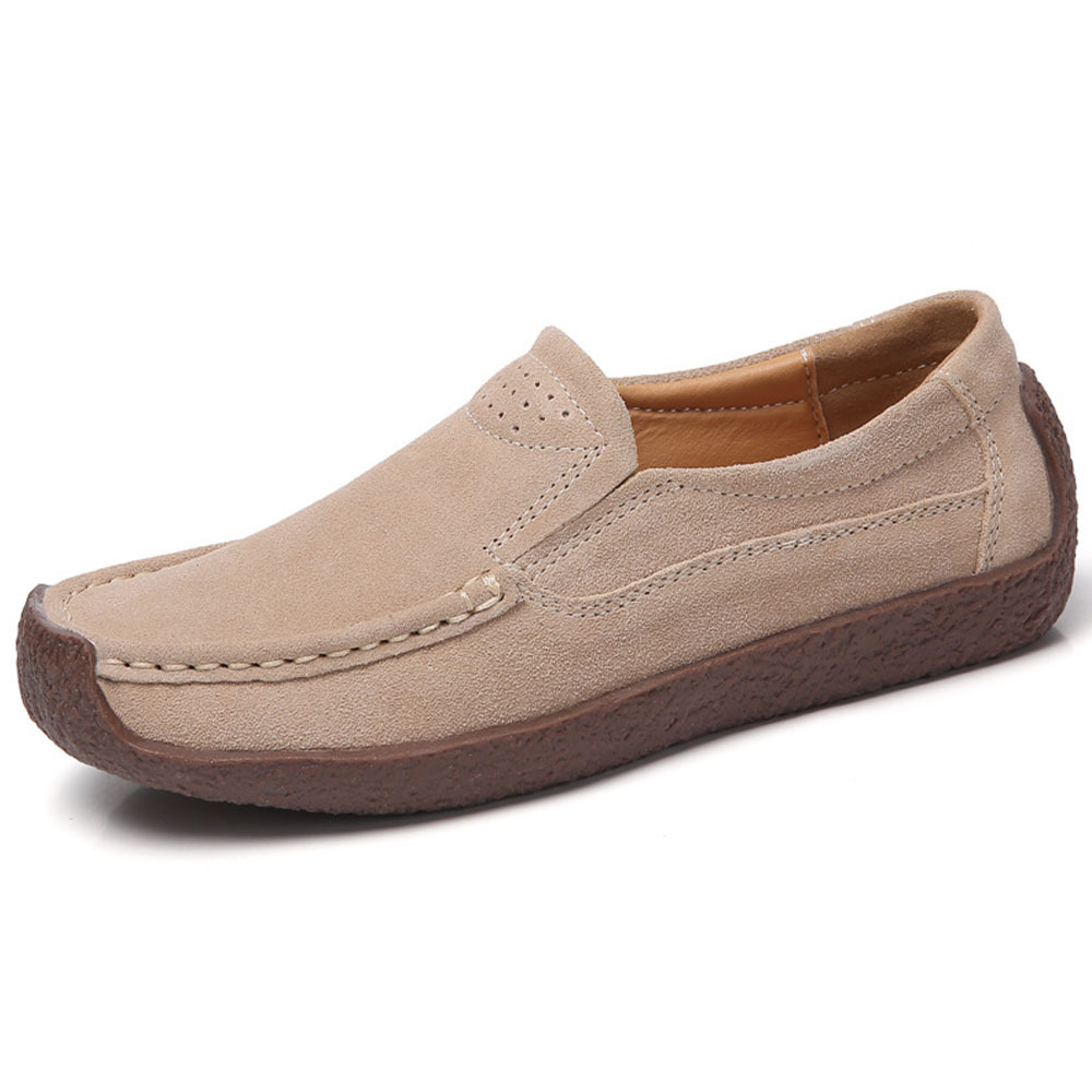 New style women's retro all-match slip-on beanie shoes