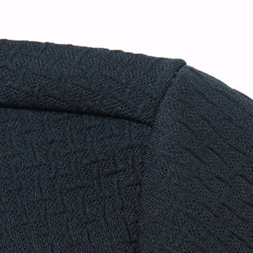 Smiledeer Fashionable Business Men's Long Sleeve Jacquard Polo Shirt