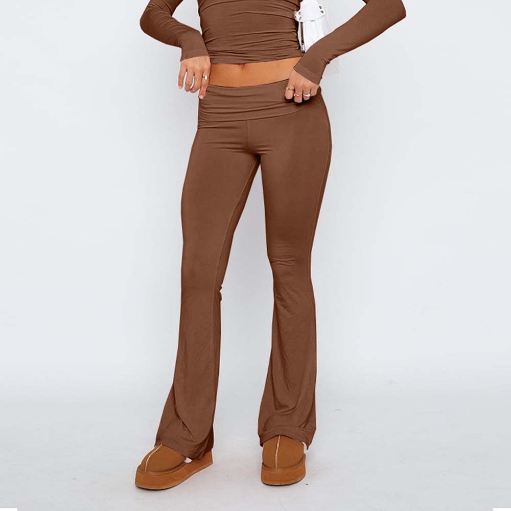 Stylish and Comfortable Women's Slim Fit Low Waist Flare Pants