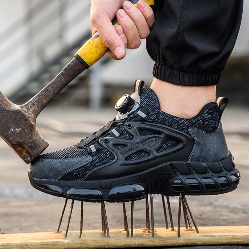 Zapatos de trabajo con cordones resistentes a pinchazos para hombre