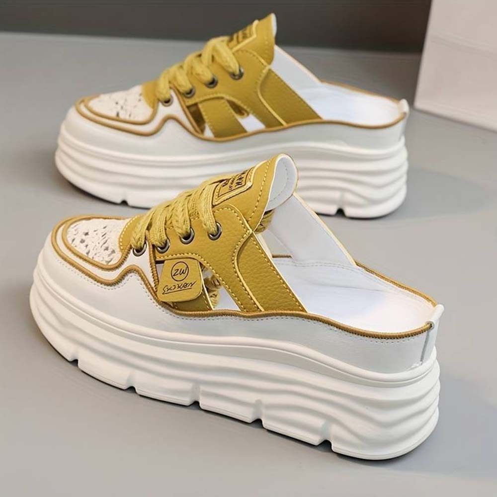 Pantuflas de mujer de suela gruesa, transpirables y cómodas