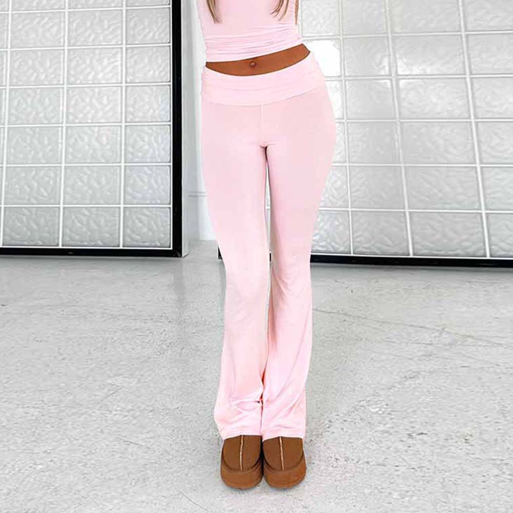 Stylish and Comfortable Women's Slim Fit Low Waist Flare Pants