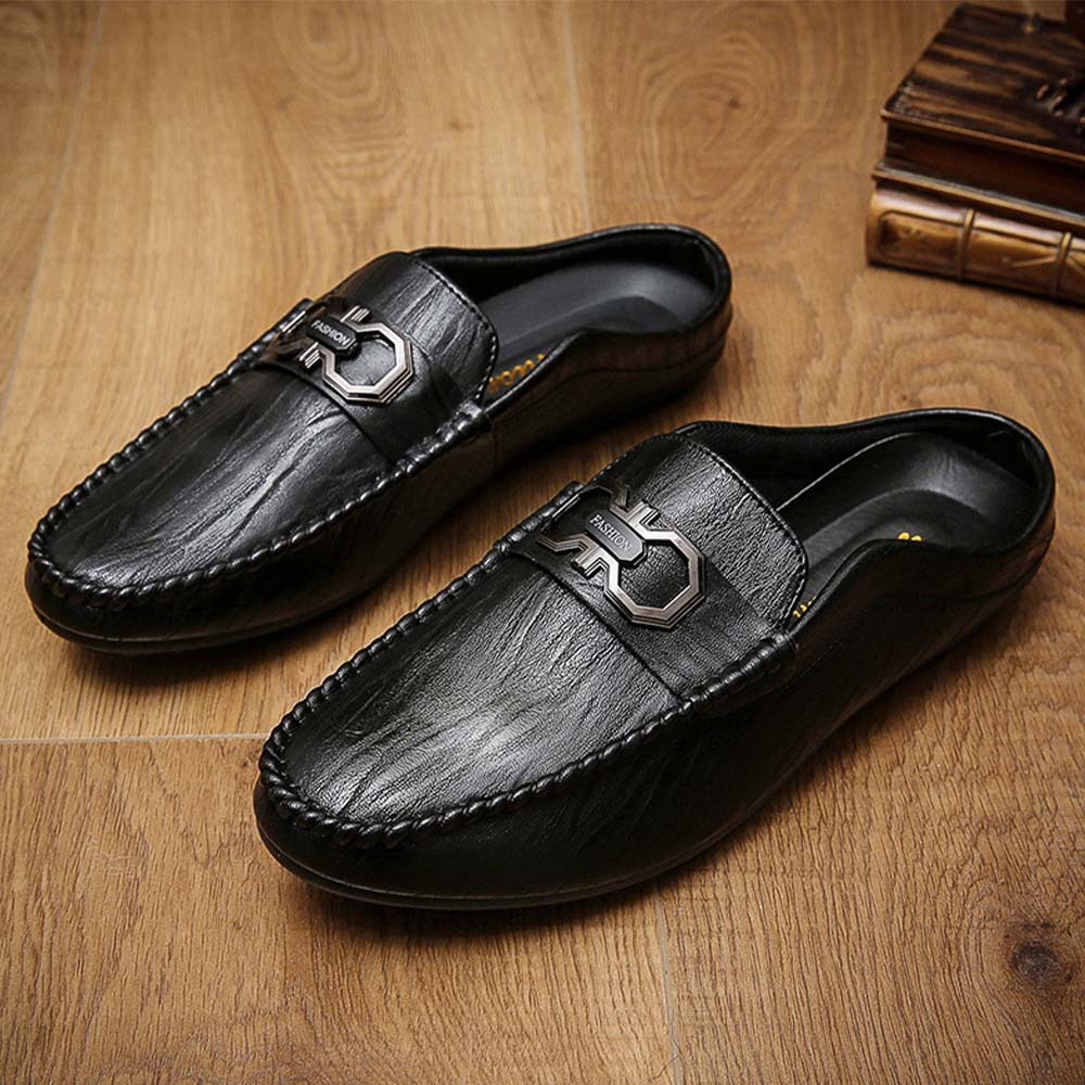 Zapatillas de hombre de piel transpirable con suela suave