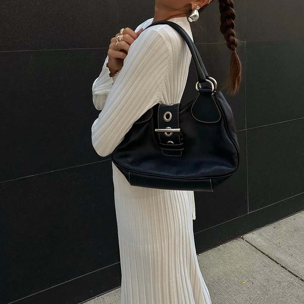 Fashion new long sleeve knitted midi dress