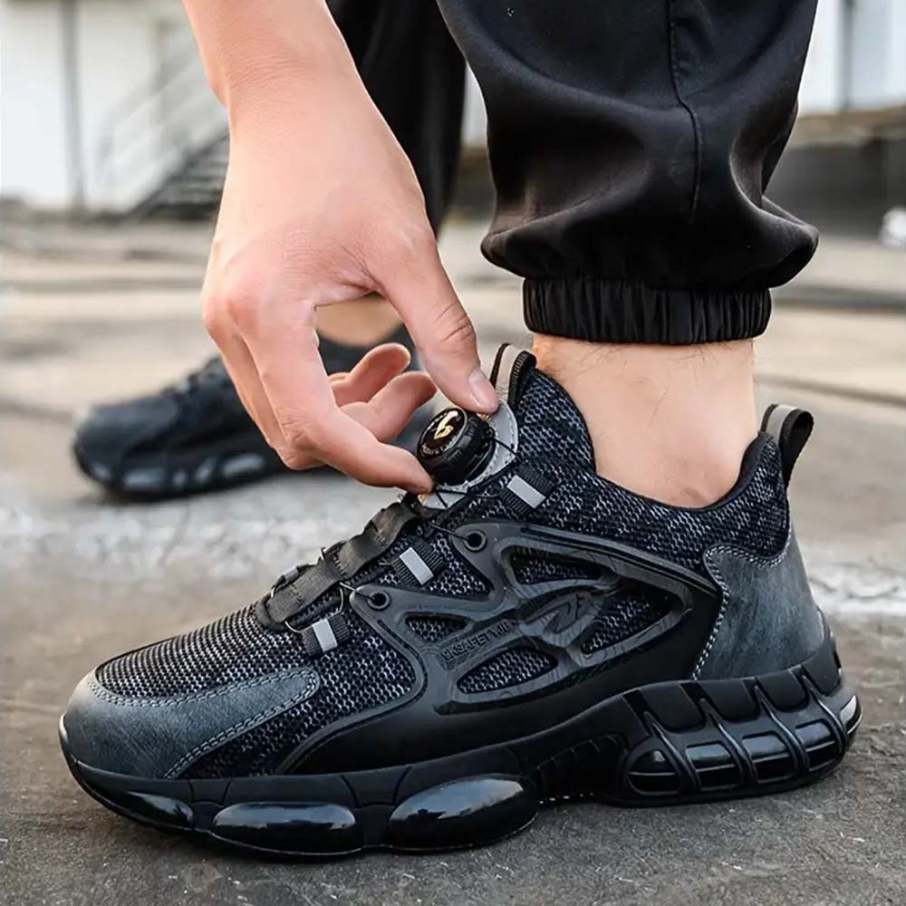 Zapatos de trabajo con cordones resistentes a pinchazos para hombre