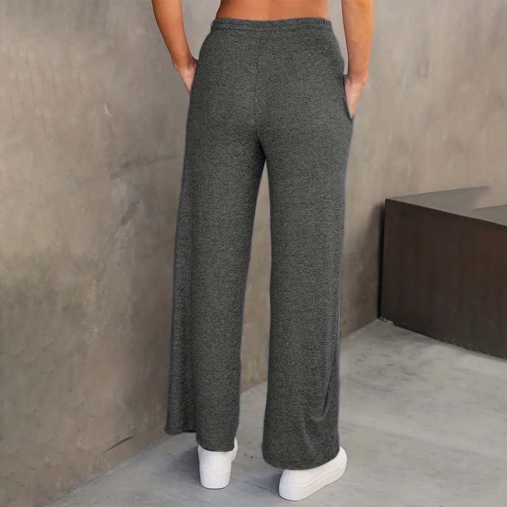 Women's simple loose lace-up casual sweatpants
