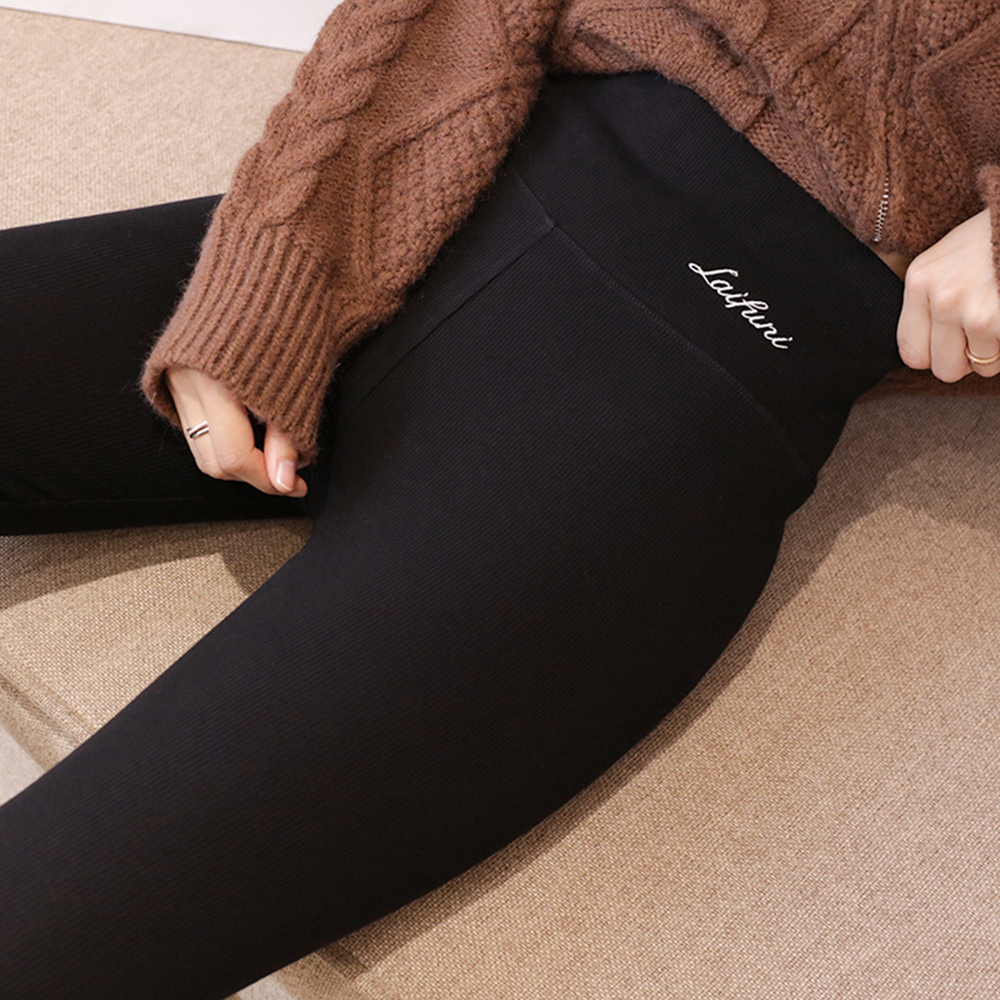 Winter dicke Sherpa hoch taillierte warme elastische Leggings