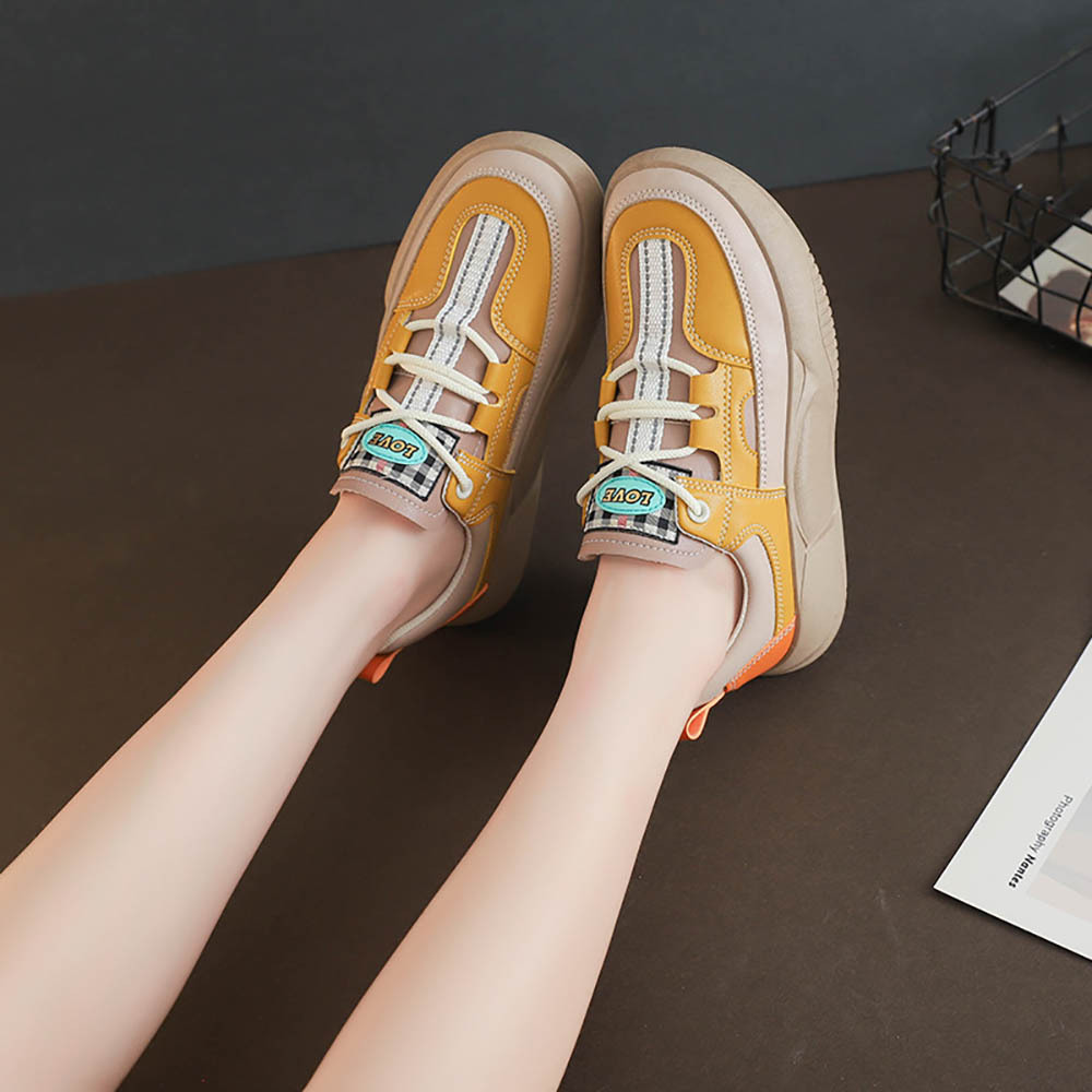 Olivoslindo Zapatos casuales primavera retro plataforma colorblock