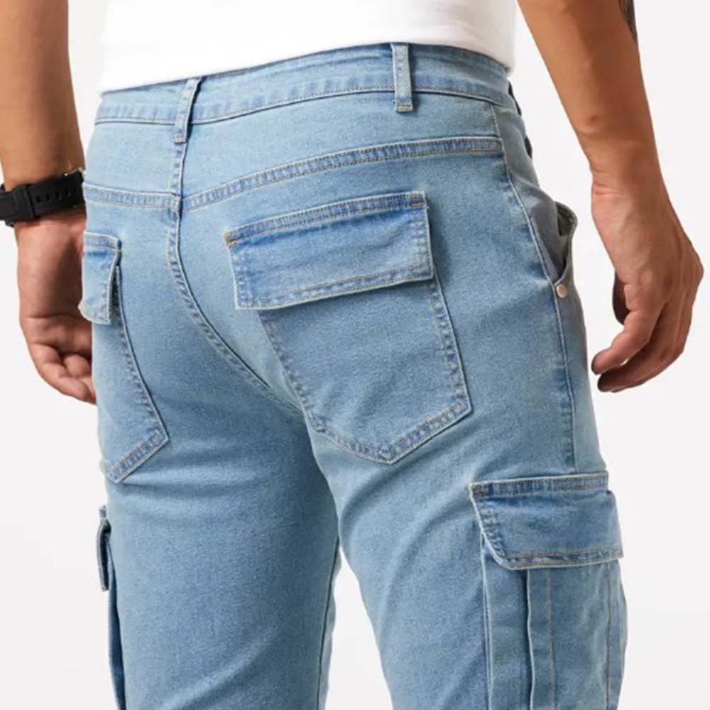 Vaqueros elásticos ajustados para hombre de nueva moda