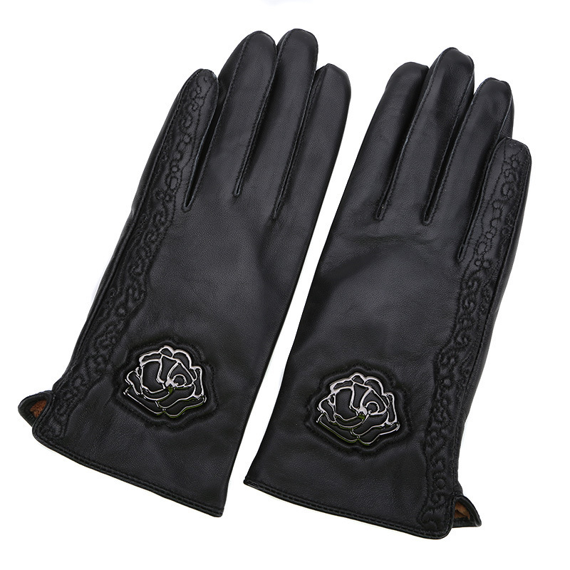 Guantes accesorios de flores simples y exquisitos