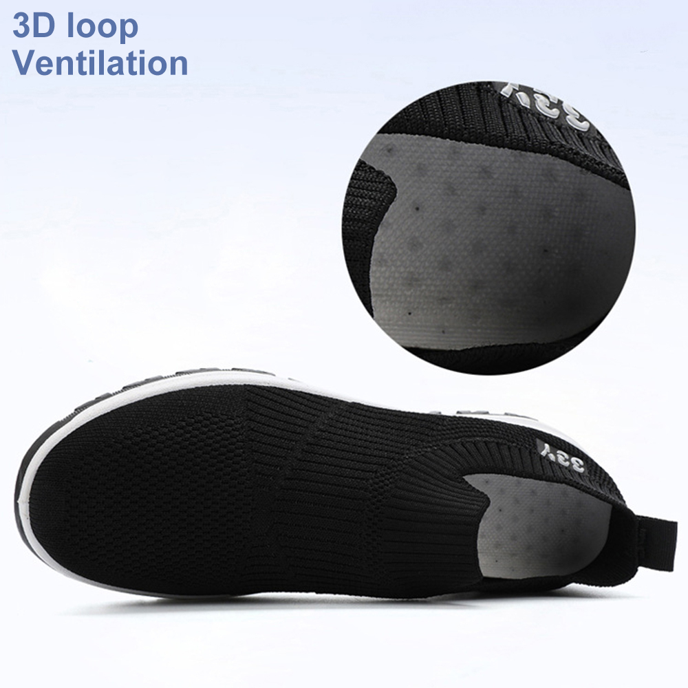 Olivoslindo Zapatos casuales transpirables tejidos con mosca nuevos de verano para hombres