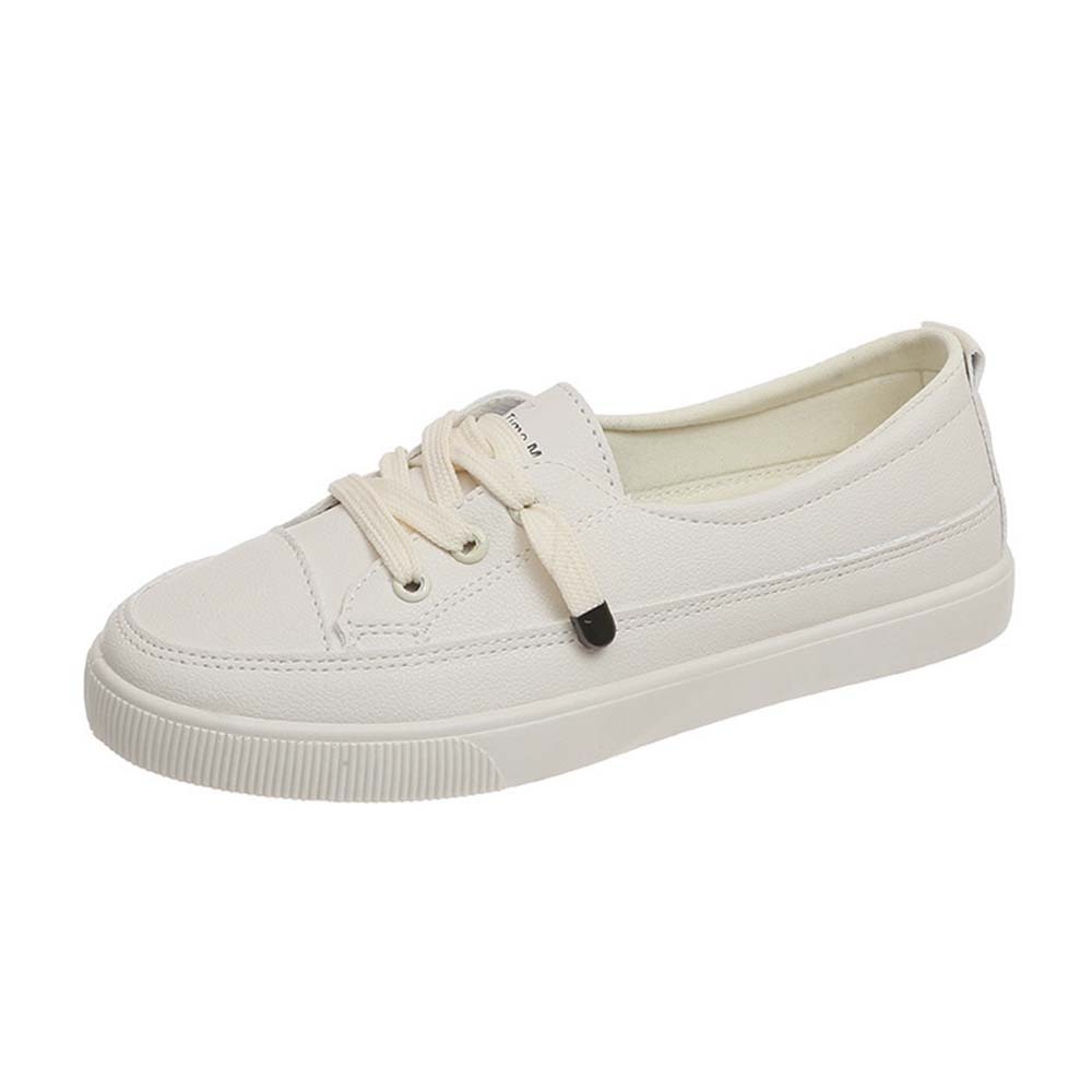 Women's casual versatile white walking shoes