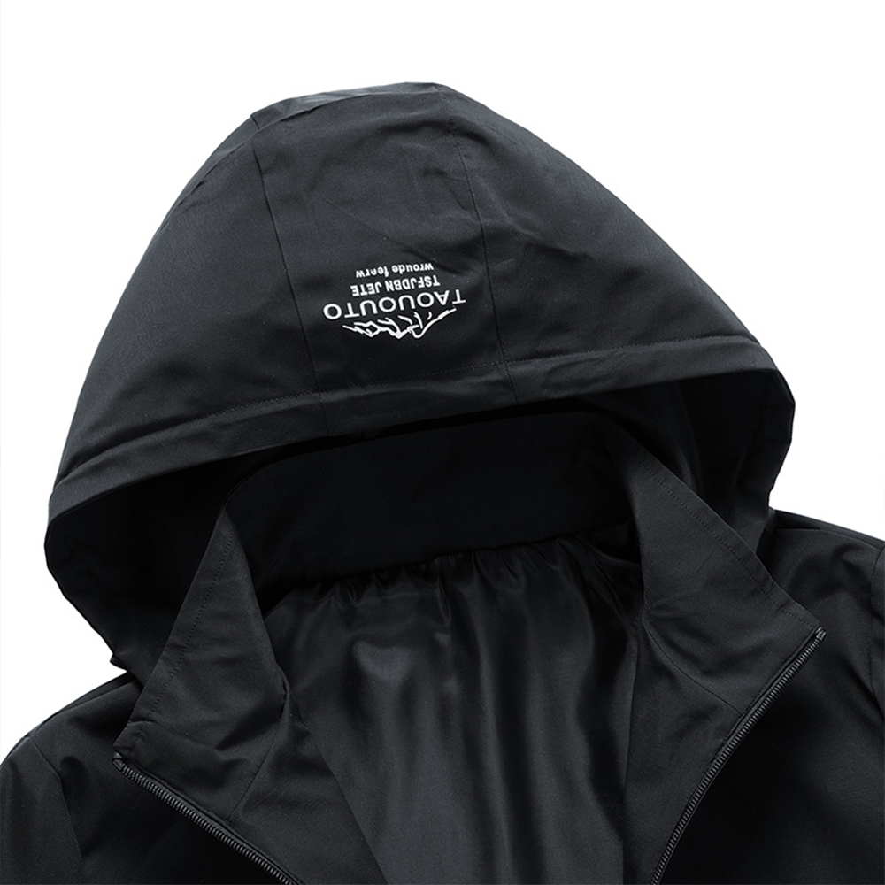 Olivoslindo Chaqueta casual outdoor para hombre con capucha desmontable